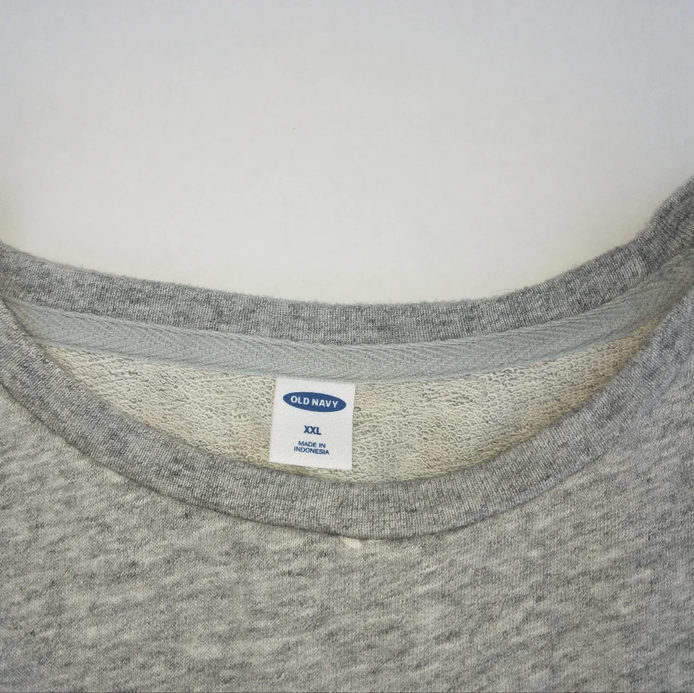 Old Navy French terry Womens size XXL  Daisy print, 3/4 sleeve, tunic pullover - Picture 4 of 8